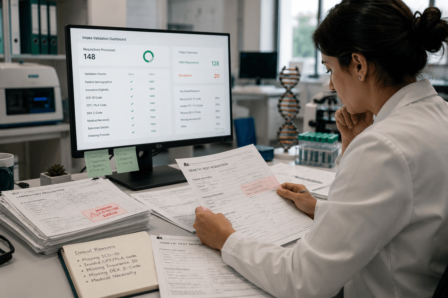 How Software Reduces Genetic Testing Claim Denials: CPT Coding Automation for Genomics Labs