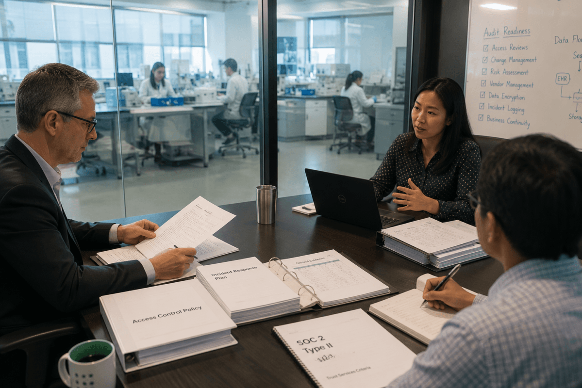 SOC 2 Type II for Genomics Startups: What Gets Tested